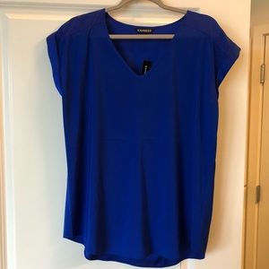 NWT Express Royal Blue Blouse Size Large